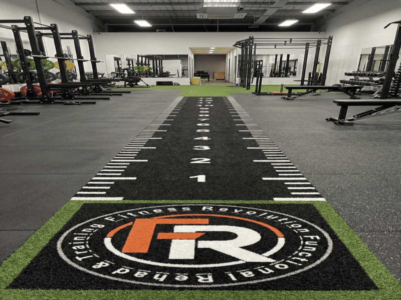 Close up of UV-stabilized turf fibers showing no signs of wear